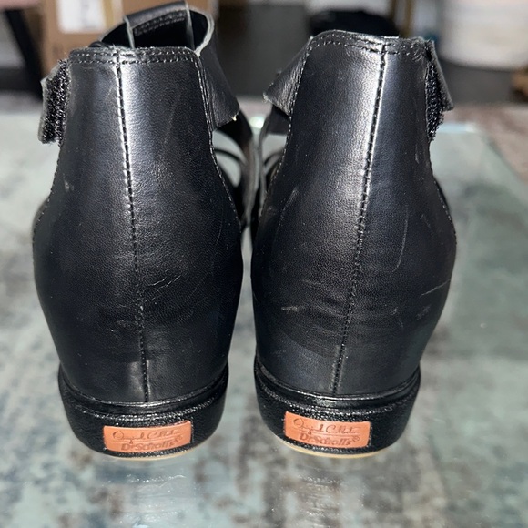 Dr Scholls Black Wedge Sandals womens 7.5 NWOB - Picture 3 of 6